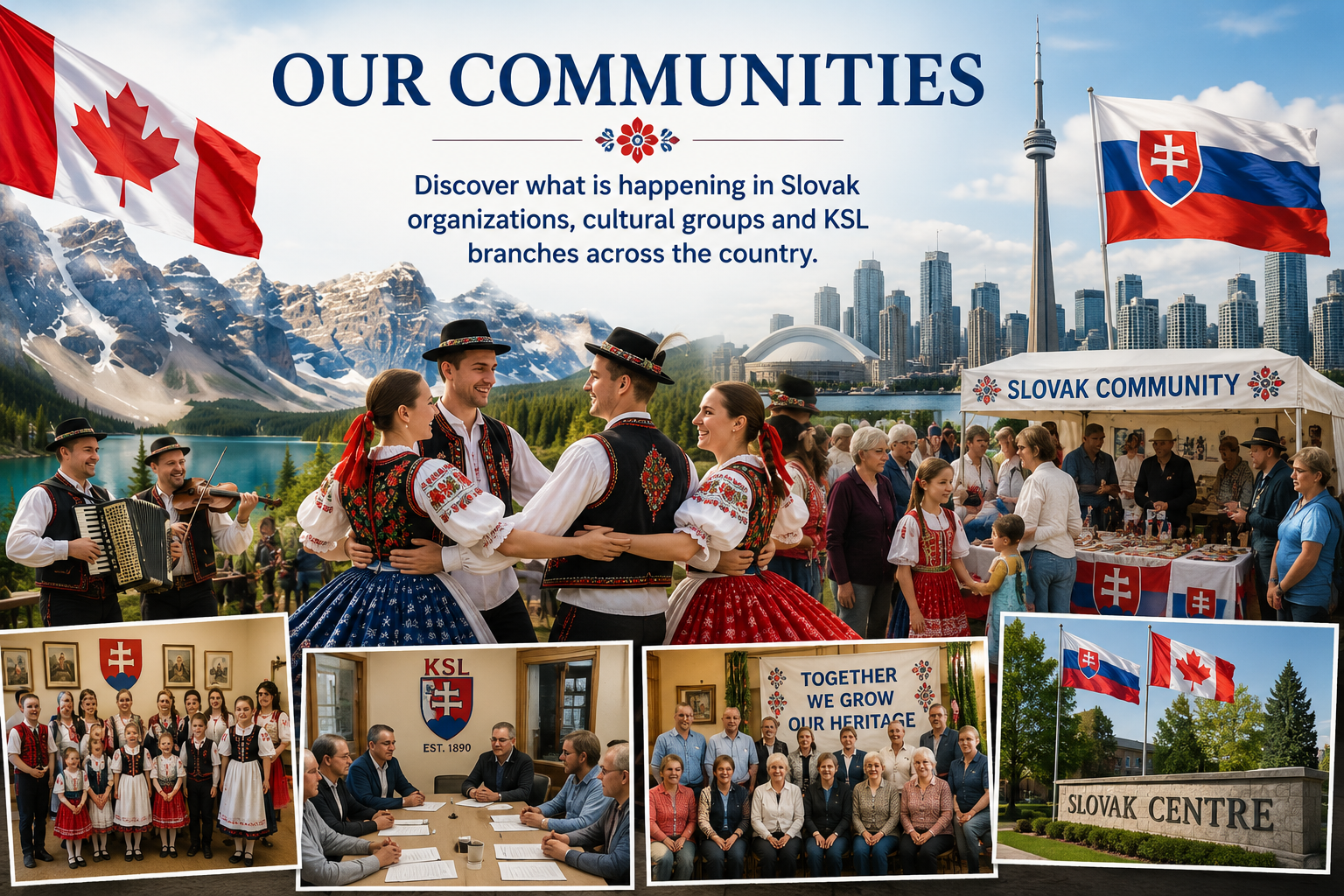 Our Communities - Slovak organizations, cultural groups and KSL branches across Canada