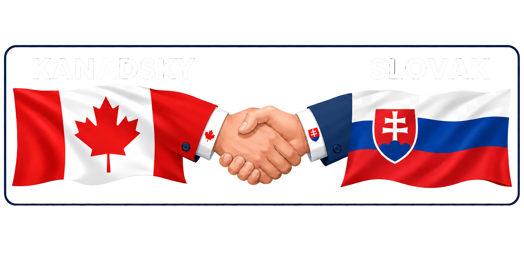 Kanadský Slovák — Canada and Slovakia community logo