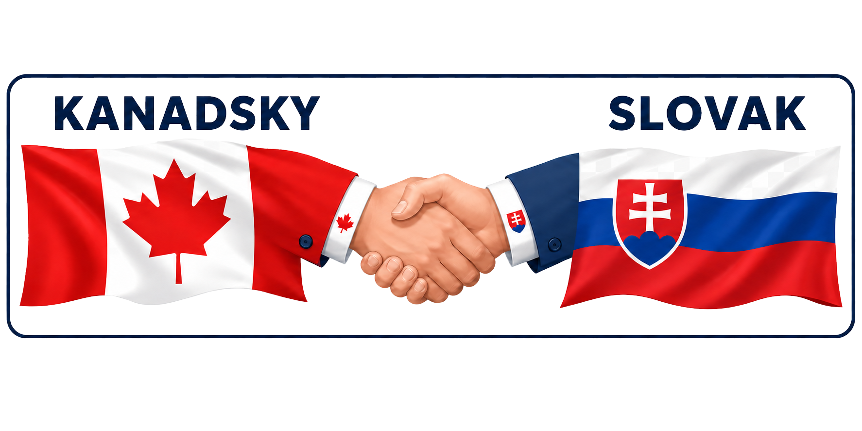 Kanadský Slovák — Canada and Slovakia community logo